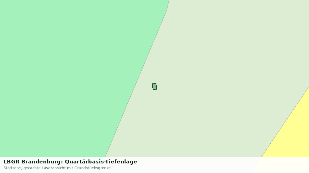 Statische Kartenansicht: LBGR Brandenburg: Quartärbasis-Tiefenlage