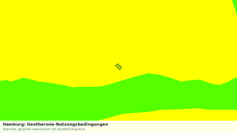Statische Kartenansicht: Hamburg: Geothermie-Nutzungsbedingungen
