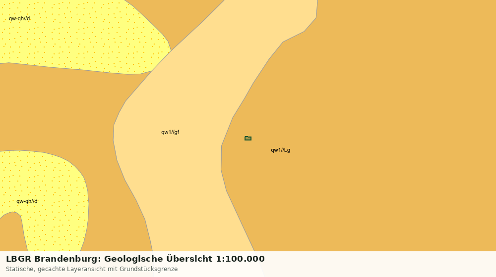 Statische Kartenansicht: LBGR Brandenburg: Geologische Übersicht 1:100.000