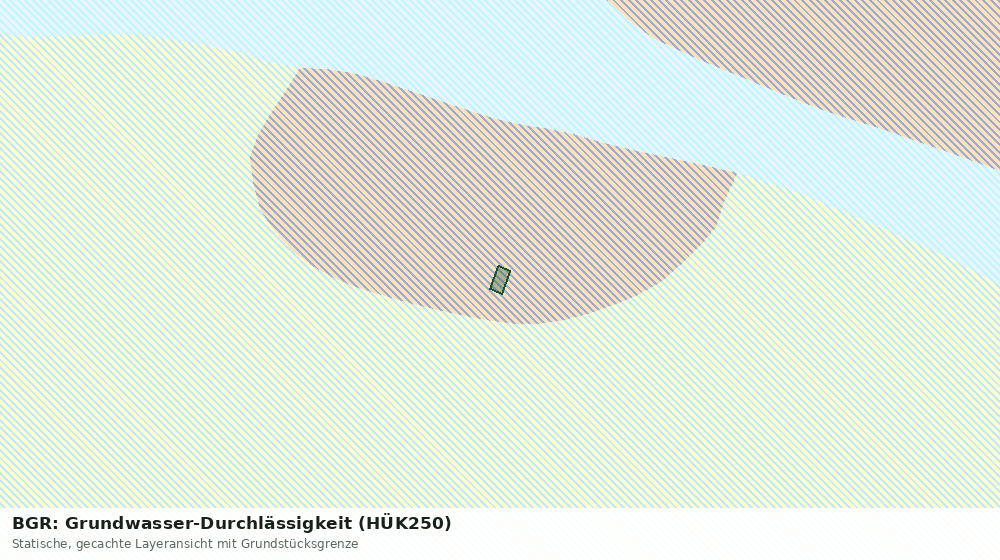 Statische Kartenansicht: BGR: Grundwasser-Durchlässigkeit (HÜK250)