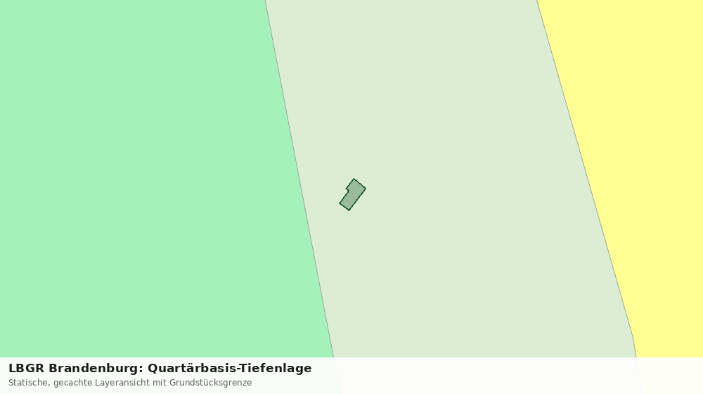 Statische Kartenansicht: LBGR Brandenburg: Quartärbasis-Tiefenlage
