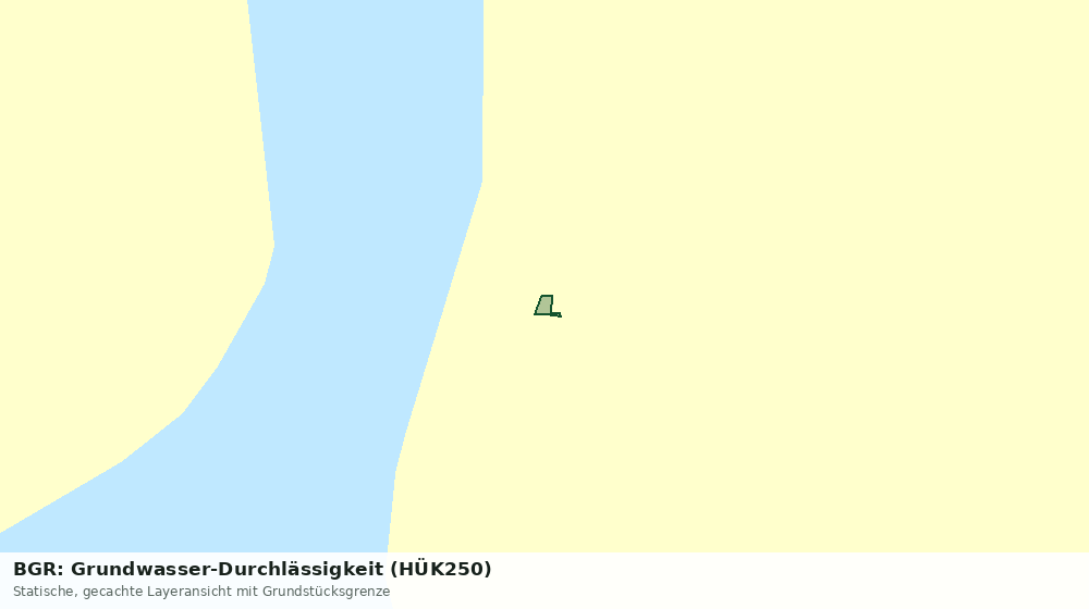 Statische Kartenansicht: BGR: Grundwasser-Durchlässigkeit (HÜK250)