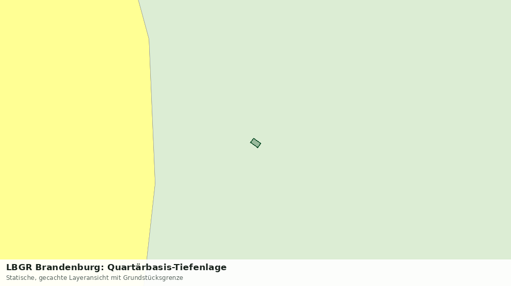 Statische Kartenansicht: LBGR Brandenburg: Quartärbasis-Tiefenlage