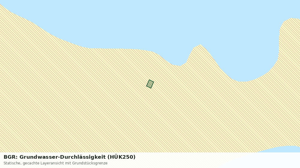 Statische Kartenansicht: BGR: Grundwasser-Durchlässigkeit (HÜK250)