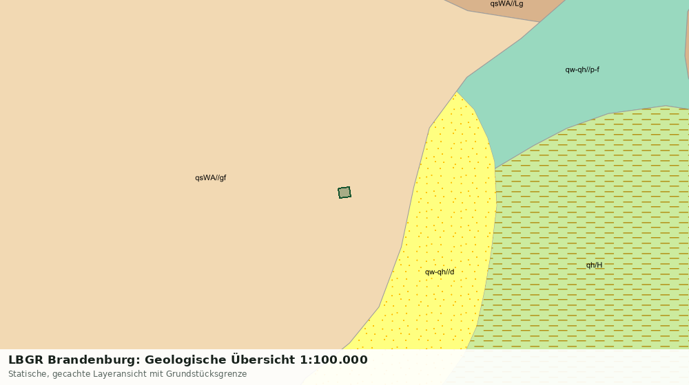 Statische Kartenansicht: LBGR Brandenburg: Geologische Übersicht 1:100.000