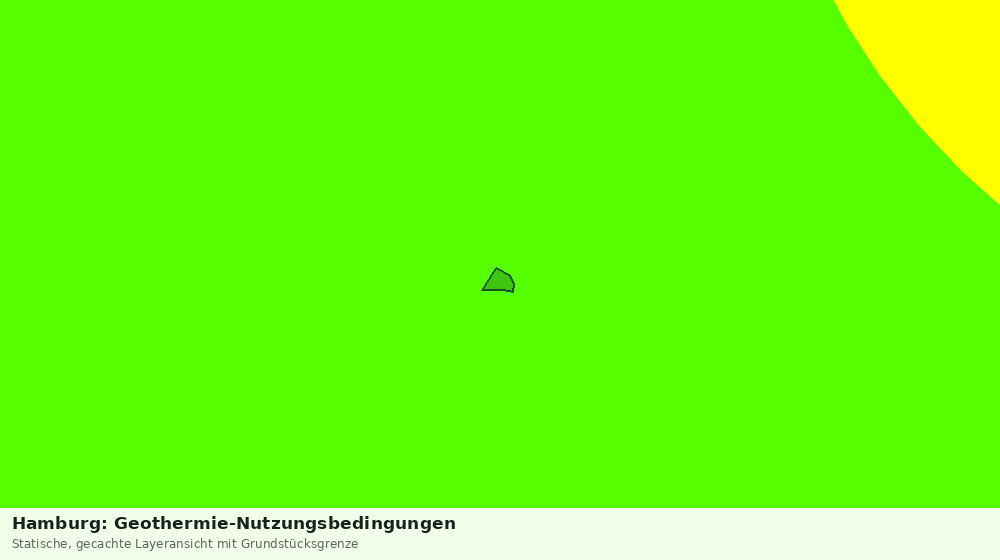 Statische Kartenansicht: Hamburg: Geothermie-Nutzungsbedingungen