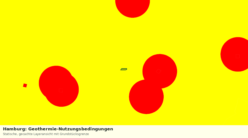 Statische Kartenansicht: Hamburg: Geothermie-Nutzungsbedingungen