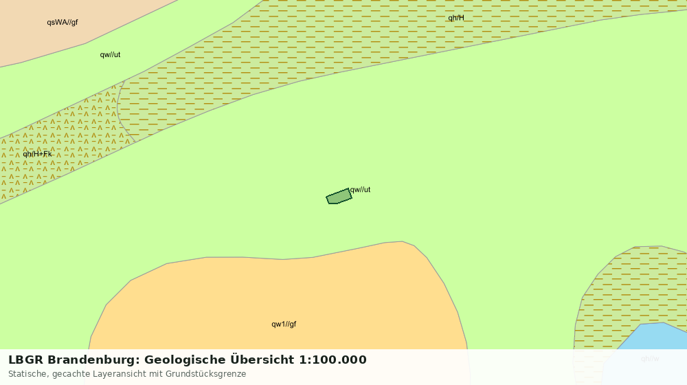 Statische Kartenansicht: LBGR Brandenburg: Geologische Übersicht 1:100.000