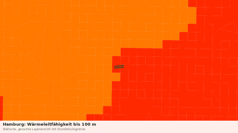 Statische Kartenansicht: Hamburg: Wärmeleitfähigkeit bis 100 m