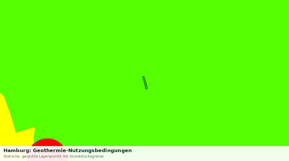 Statische Kartenansicht: Hamburg: Geothermie-Nutzungsbedingungen