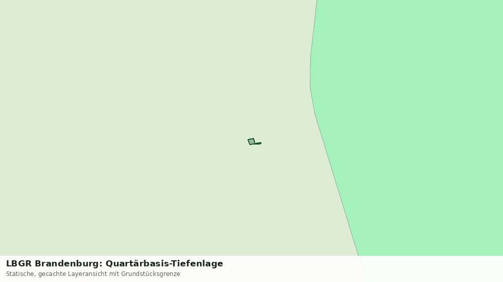 Statische Kartenansicht: LBGR Brandenburg: Quartärbasis-Tiefenlage