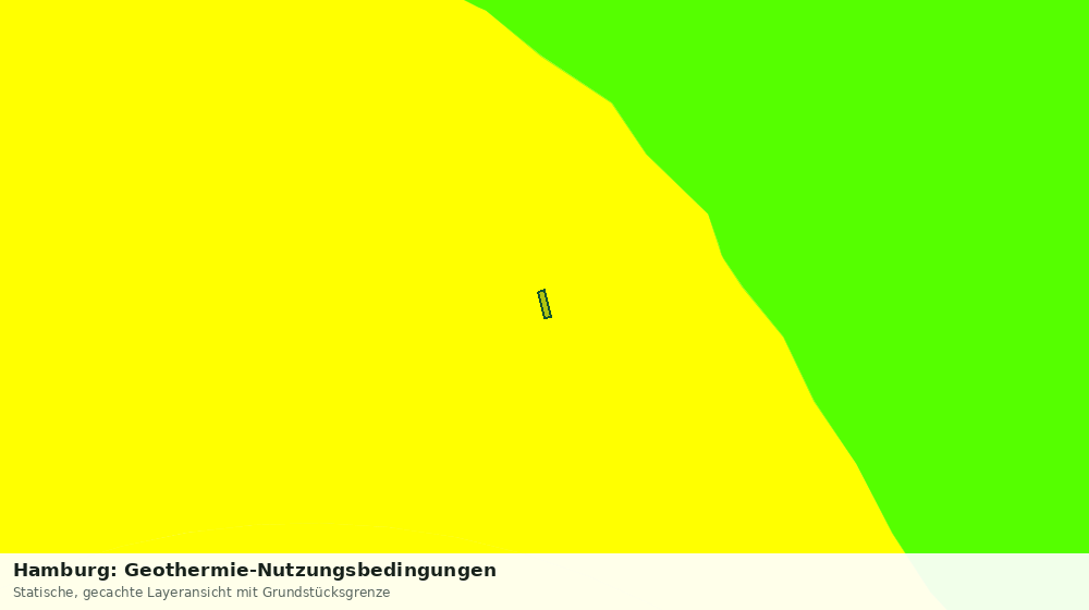 Statische Kartenansicht: Hamburg: Geothermie-Nutzungsbedingungen