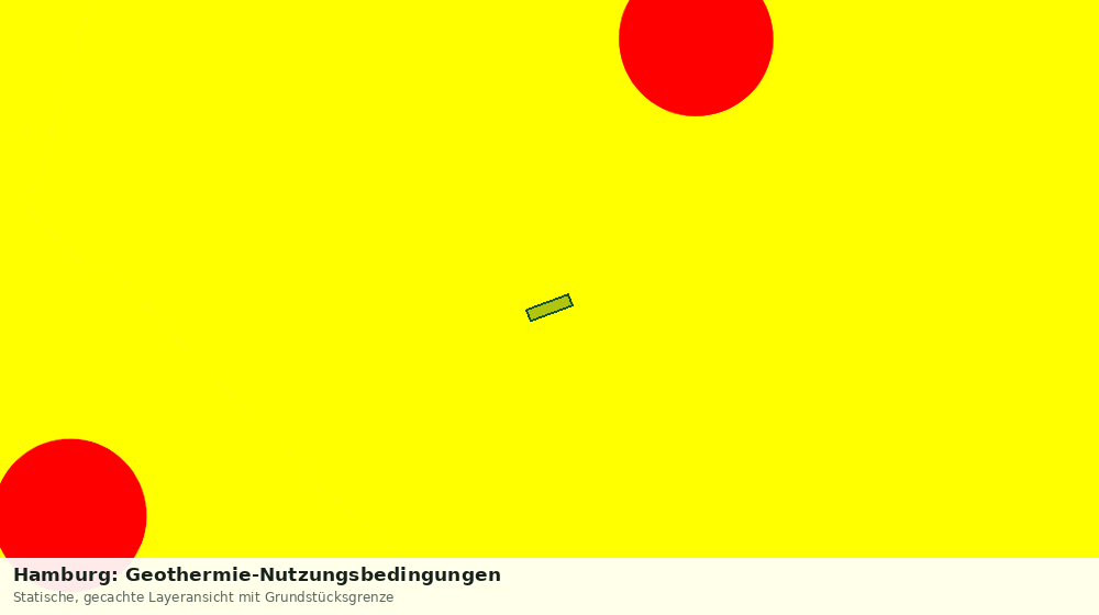 Statische Kartenansicht: Hamburg: Geothermie-Nutzungsbedingungen