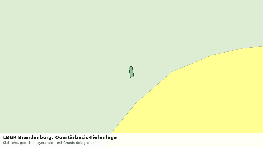 Statische Kartenansicht: LBGR Brandenburg: Quartärbasis-Tiefenlage
