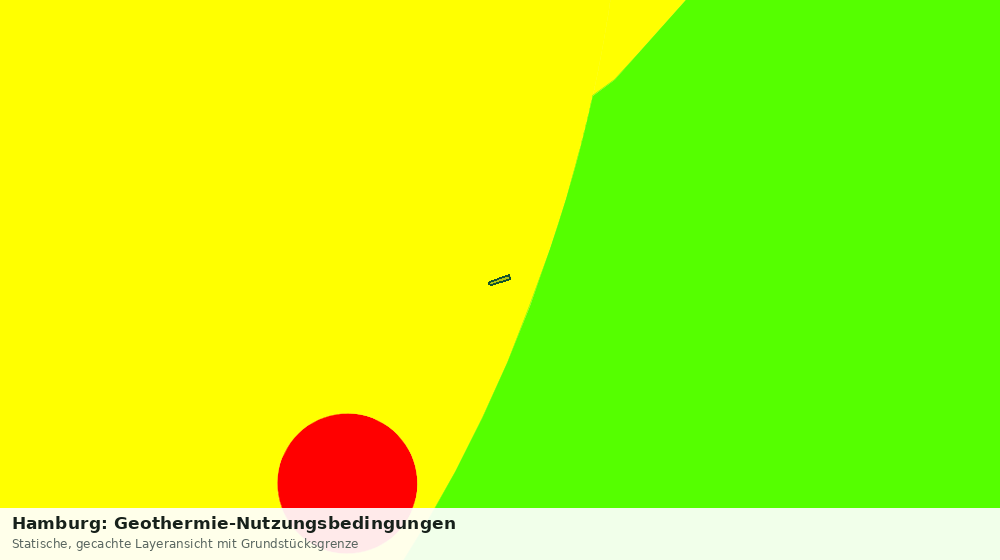 Statische Kartenansicht: Hamburg: Geothermie-Nutzungsbedingungen