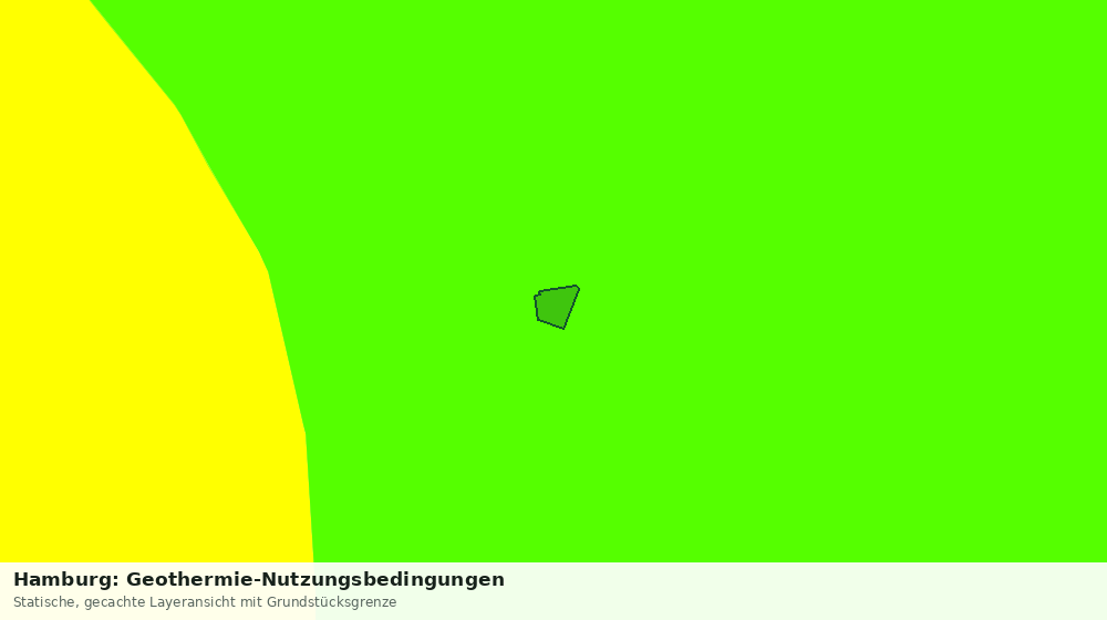 Statische Kartenansicht: Hamburg: Geothermie-Nutzungsbedingungen