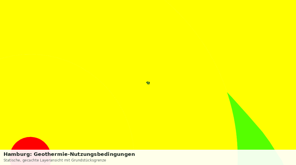 Statische Kartenansicht: Hamburg: Geothermie-Nutzungsbedingungen