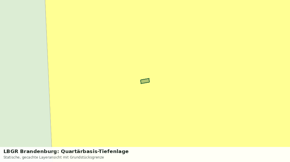 Statische Kartenansicht: LBGR Brandenburg: Quartärbasis-Tiefenlage