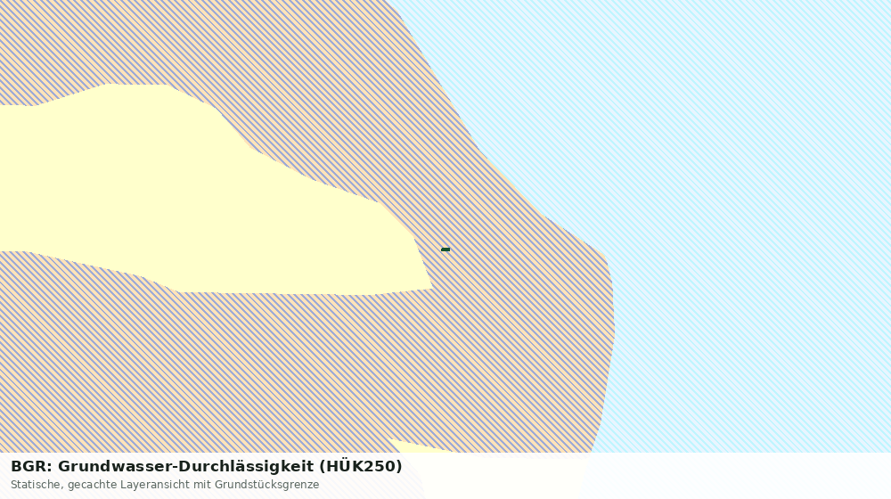 Statische Kartenansicht: BGR: Grundwasser-Durchlässigkeit (HÜK250)