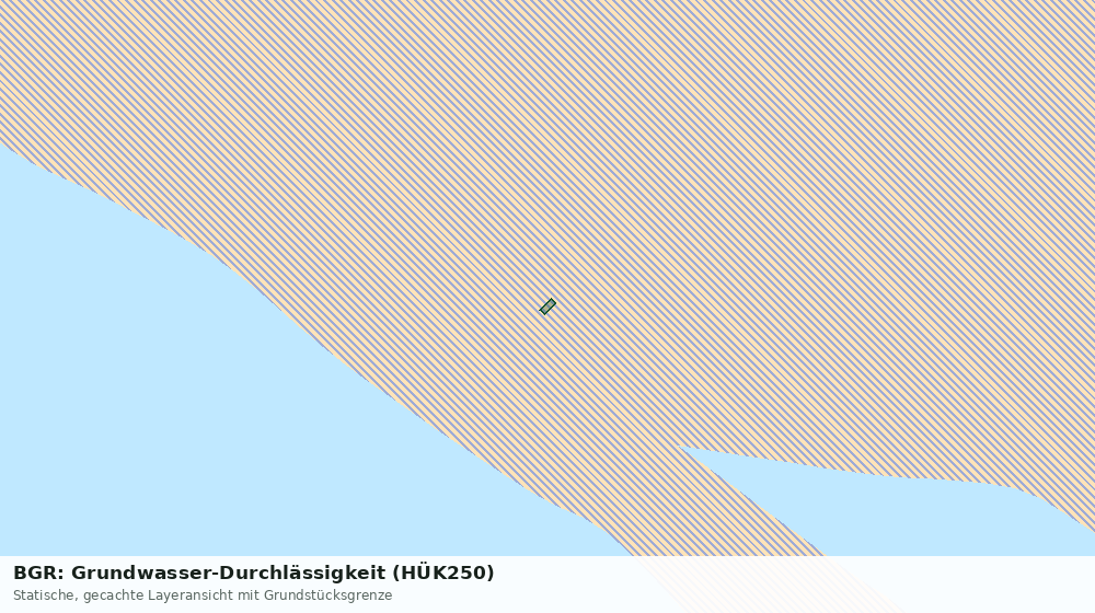 Statische Kartenansicht: BGR: Grundwasser-Durchlässigkeit (HÜK250)