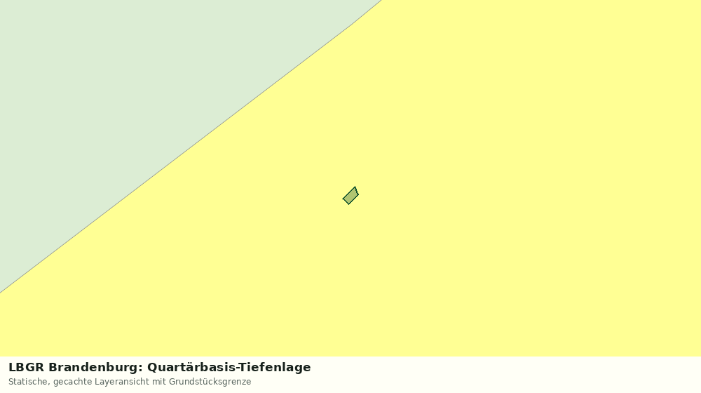 Statische Kartenansicht: LBGR Brandenburg: Quartärbasis-Tiefenlage