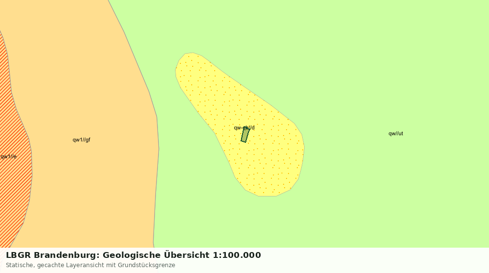 Statische Kartenansicht: LBGR Brandenburg: Geologische Übersicht 1:100.000