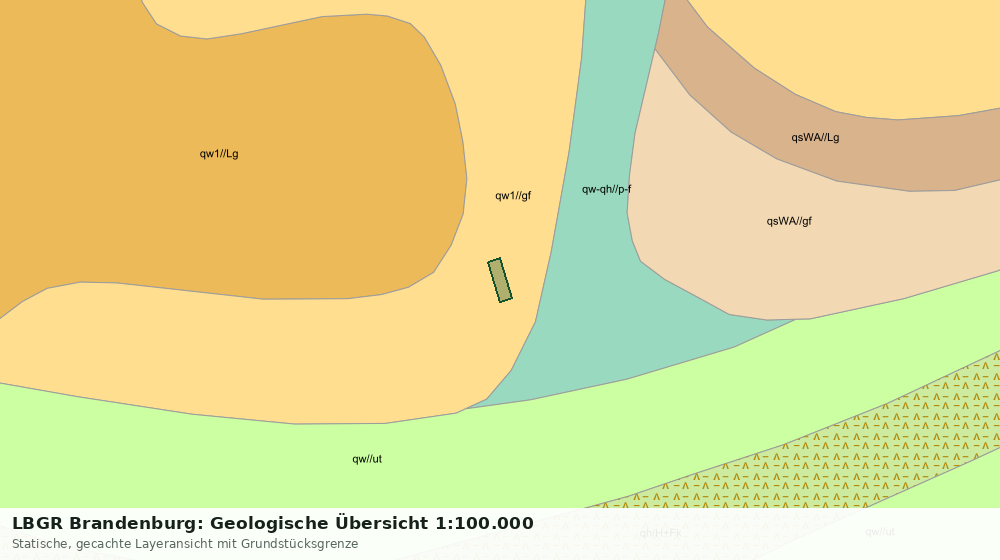 Statische Kartenansicht: LBGR Brandenburg: Geologische Übersicht 1:100.000