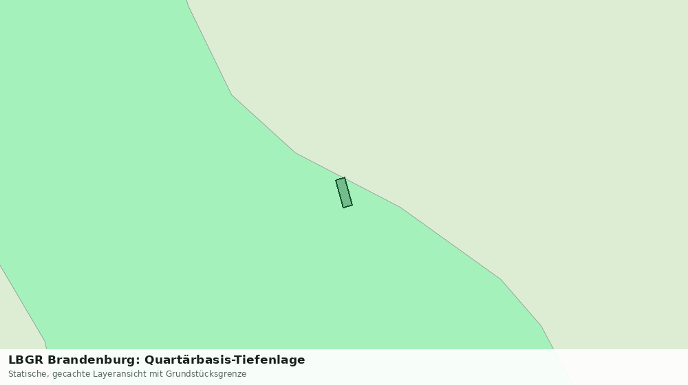 Statische Kartenansicht: LBGR Brandenburg: Quartärbasis-Tiefenlage