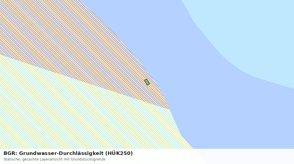 Statische Kartenansicht: BGR: Grundwasser-Durchlässigkeit (HÜK250)