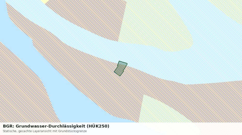 Statische Kartenansicht: BGR: Grundwasser-Durchlässigkeit (HÜK250)