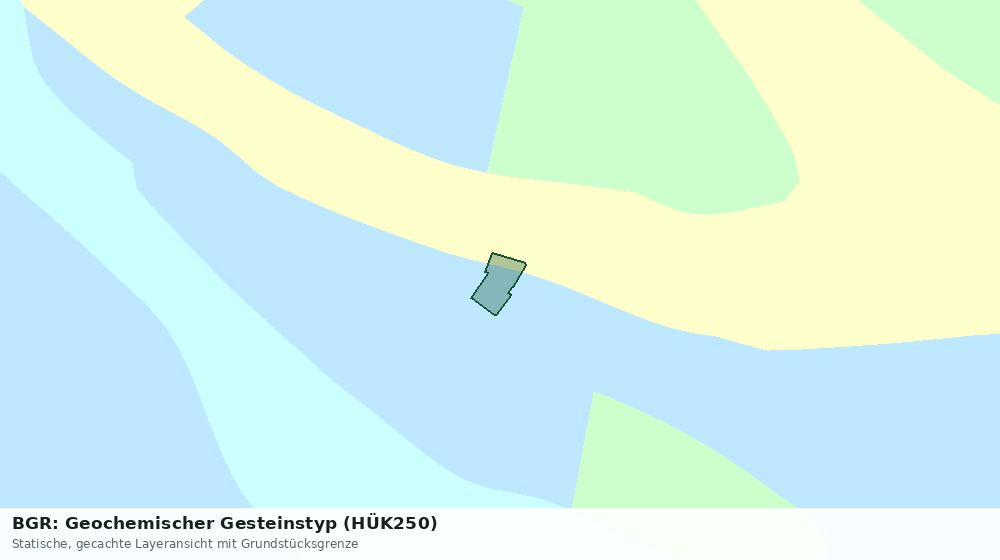 Statische Kartenansicht: BGR: Geochemischer Gesteinstyp (HÜK250)