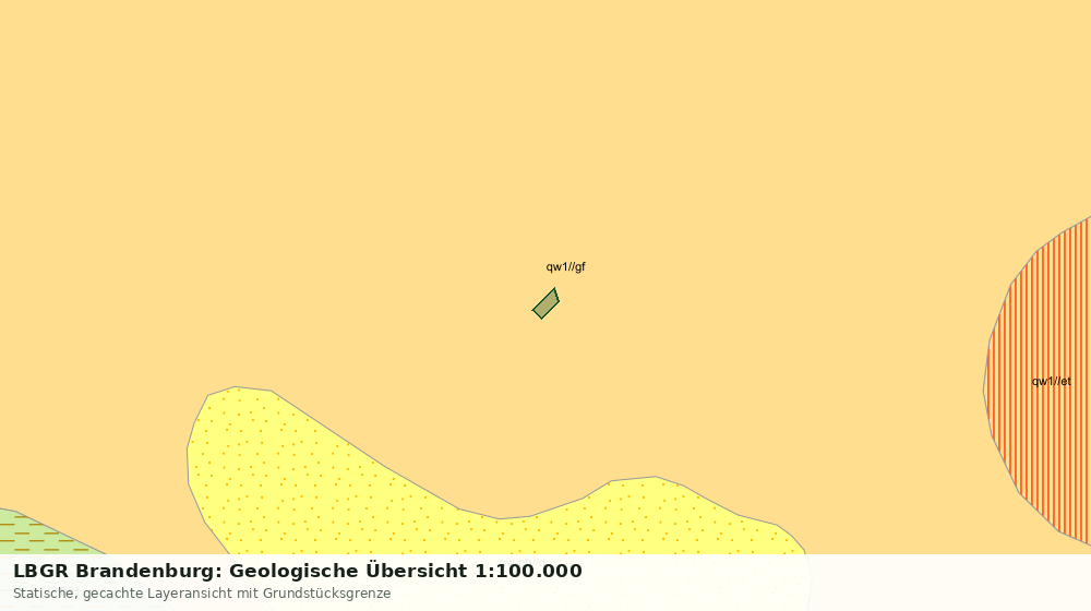 Statische Kartenansicht: LBGR Brandenburg: Geologische Übersicht 1:100.000