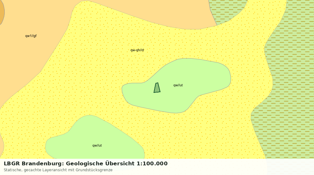 Statische Kartenansicht: LBGR Brandenburg: Geologische Übersicht 1:100.000