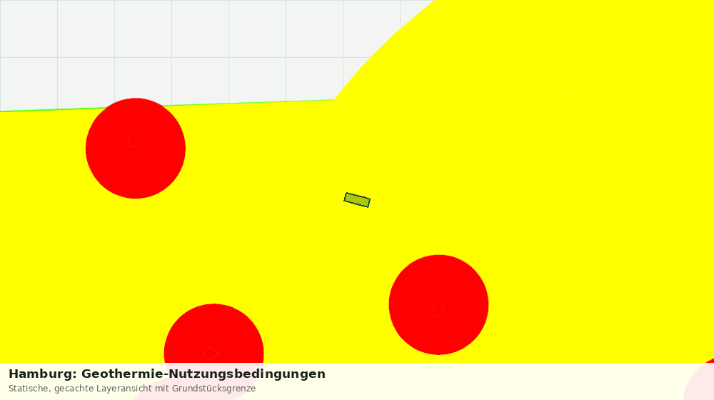 Statische Kartenansicht: Hamburg: Geothermie-Nutzungsbedingungen