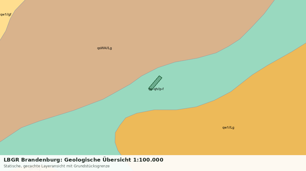 Statische Kartenansicht: LBGR Brandenburg: Geologische Übersicht 1:100.000