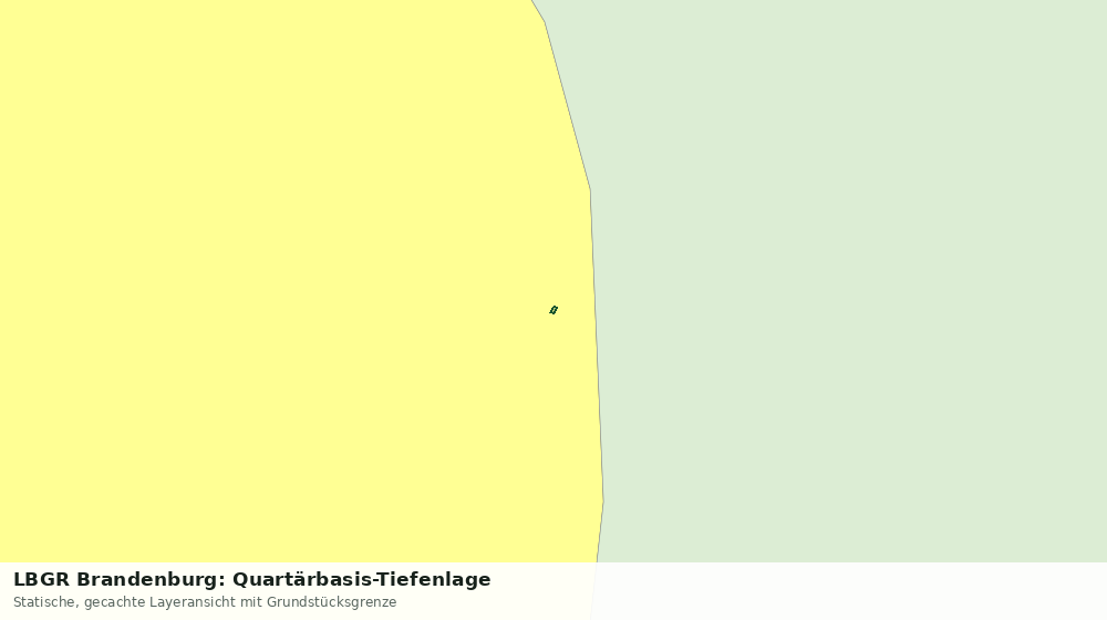 Statische Kartenansicht: LBGR Brandenburg: Quartärbasis-Tiefenlage
