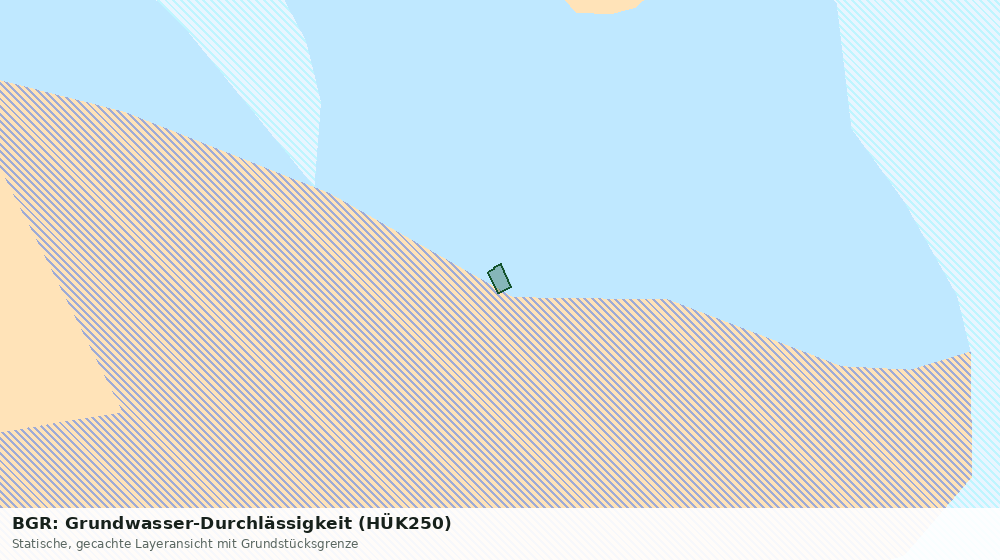 Statische Kartenansicht: BGR: Grundwasser-Durchlässigkeit (HÜK250)
