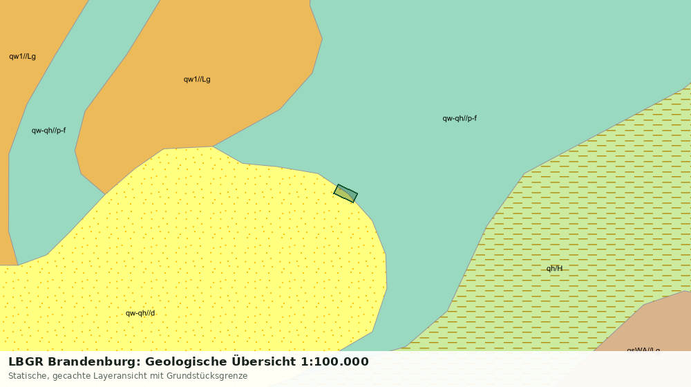 Statische Kartenansicht: LBGR Brandenburg: Geologische Übersicht 1:100.000
