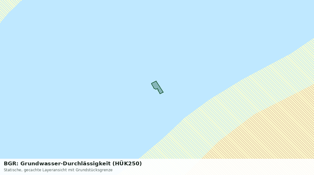 Statische Kartenansicht: BGR: Grundwasser-Durchlässigkeit (HÜK250)