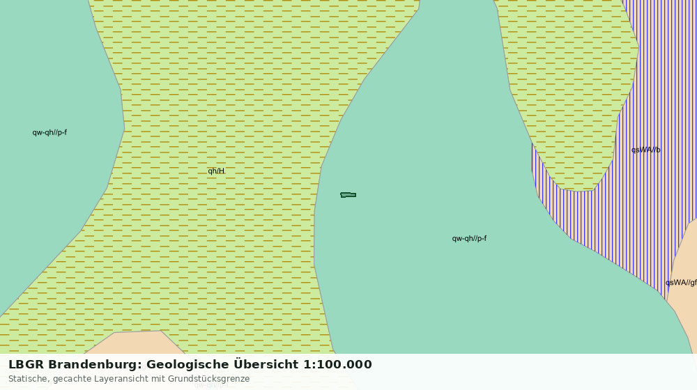 Statische Kartenansicht: LBGR Brandenburg: Geologische Übersicht 1:100.000