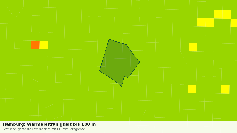 Statische Kartenansicht: Hamburg: Wärmeleitfähigkeit bis 100 m