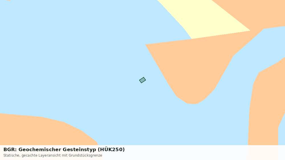Statische Kartenansicht: BGR: Geochemischer Gesteinstyp (HÜK250)