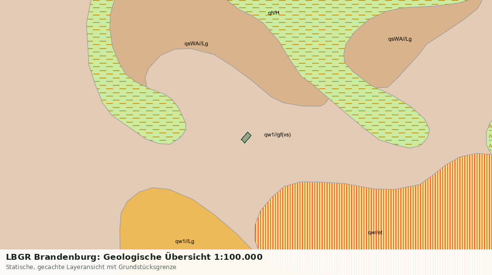 Statische Kartenansicht: LBGR Brandenburg: Geologische Übersicht 1:100.000
