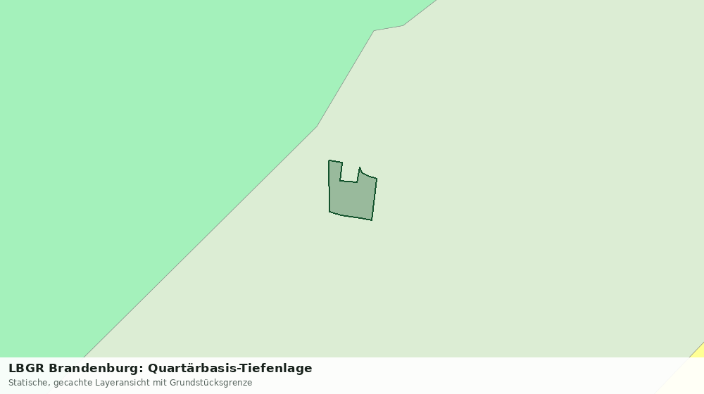 Statische Kartenansicht: LBGR Brandenburg: Quartärbasis-Tiefenlage