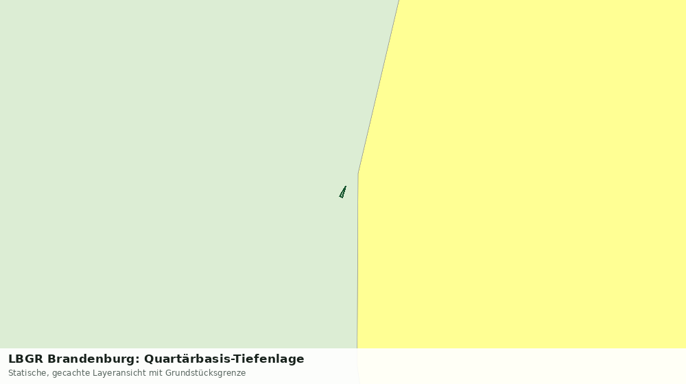 Statische Kartenansicht: LBGR Brandenburg: Quartärbasis-Tiefenlage