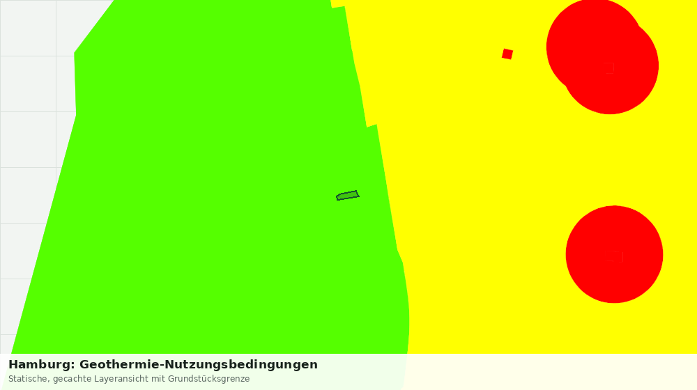 Statische Kartenansicht: Hamburg: Geothermie-Nutzungsbedingungen