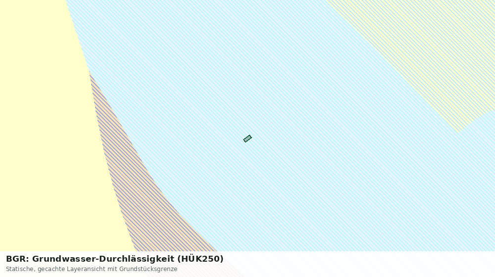 Statische Kartenansicht: BGR: Grundwasser-Durchlässigkeit (HÜK250)