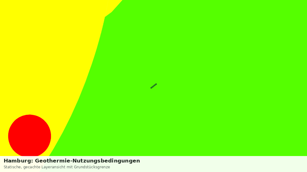Statische Kartenansicht: Hamburg: Geothermie-Nutzungsbedingungen