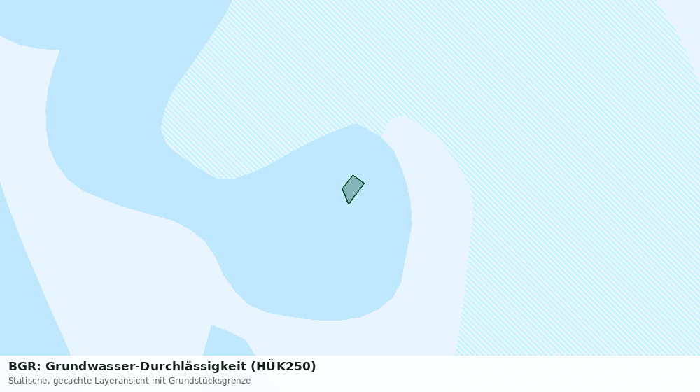 Statische Kartenansicht: BGR: Grundwasser-Durchlässigkeit (HÜK250)