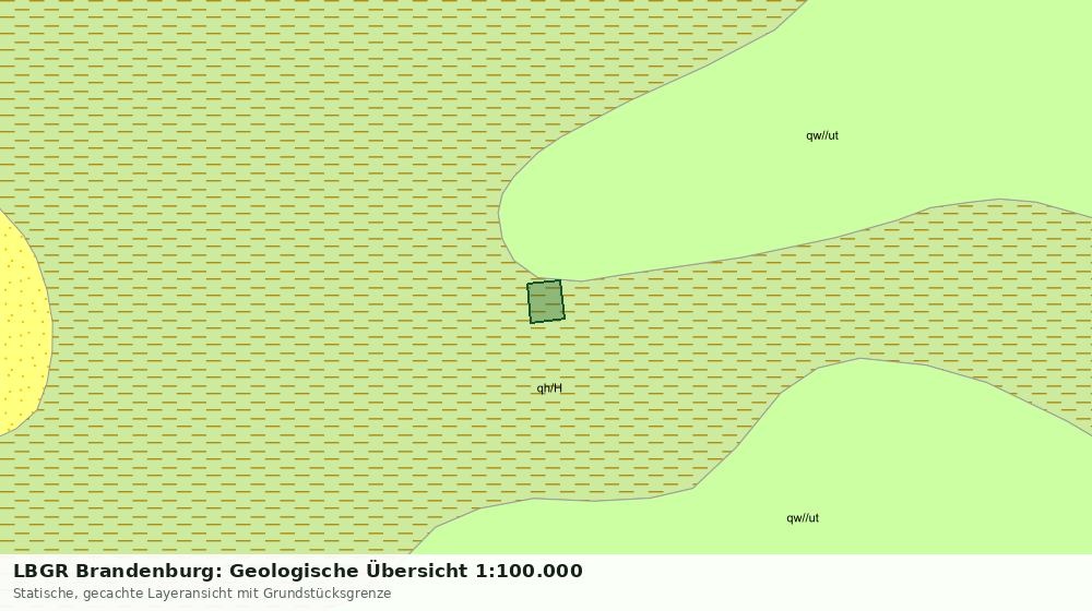 Statische Kartenansicht: LBGR Brandenburg: Geologische Übersicht 1:100.000